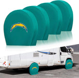 Los Angeles Chargers NFL Tire Covers Set of 4 or 2 for RV Wheel Trailer Camper Motorhome