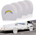 Los Angeles Chargers NFL Tire Covers Set of 4 or 2 for RV Wheel Trailer Camper Motorhome