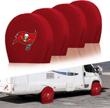 Tampa Bay Buccaneers NFL Tire Covers Set of 4 or 2 for RV Wheel Trailer Camper Motorhome