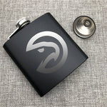 Atlanta Hawks NBA Wine Liquor Matte Pot Hip Flask