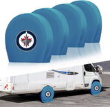 Winnipeg Jets NHL Tire Covers Set of 4 or 2 for RV Wheel Trailer Camper Motorhome