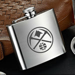 Denver Nuggets NBA Wine Liquor Matte Pot Hip Flask