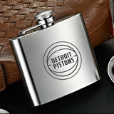 Detroit Pistons NBA Wine Liquor Matte Pot Hip Flask