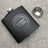 Detroit Pistons NBA Wine Liquor Matte Pot Hip Flask