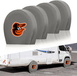 Baltimore Orioles MLB Tire Covers Set of 4 or 2 for RV Wheel Trailer Camper Motorhome