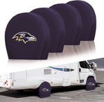 Baltimore Ravens NFL Tire Covers Set of 4 or 2 for RV Wheel Trailer Camper Motorhome