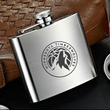 Minnesota Timberwolves NBA Wine Liquor Matte Pot Hip Flask