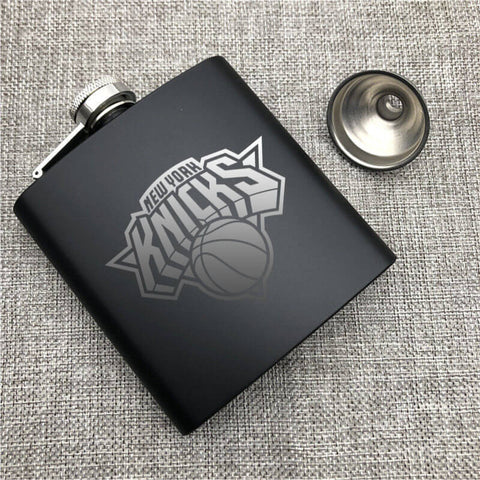 New York Knicks NBA Wine Liquor Matte Pot Hip Flask