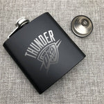 Oklahoma City Thunder NBA Wine Liquor Matte Pot Hip Flask