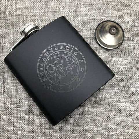 Philadelphia 76ers NBA Wine Liquor Matte Pot Hip Flask