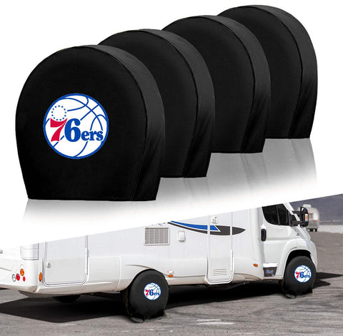 Philadelphia 76ers NBA Tire Covers Set of 4 or 2 for RV Wheel Trailer Camper Motorhome