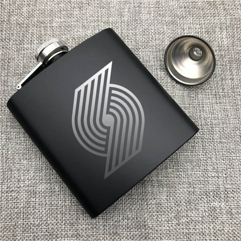 Portland Trail Blazers NBA Wine Liquor Matte Pot Hip Flask