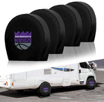 Sacramento Kings NBA Tire Covers Set of 4 or 2 for RV Wheel Trailer Camper Motorhome