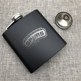 San Antonio Spurs NBA Wine Liquor Matte Pot Hip Flask