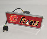 Calgary Flames NHL Rectangular Hitch Cover LED Brake Light for Trailer