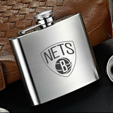 Brooklyn Nets NBA Wine Liquor Matte Pot Hip Flask