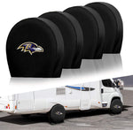 Baltimore Ravens NFL Tire Covers Set of 4 or 2 for RV Wheel Trailer Camper Motorhome