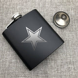 Dallas Cowboys NFL Wine Liquor Matte Pot Hip Flask