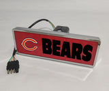 Chicago Bears NFL Rectangular Hitch Cover LED Brake Light for Trailer