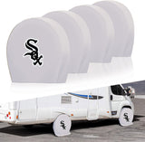 Chicago White Sox MLB Tire Covers Set of 4 or 2 for RV Wheel Trailer Camper Motorhome