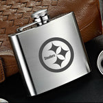 Pittsburgh Steelers NFL Wine Liquor Matte Pot Hip Flask