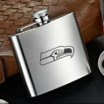 Seattle Seahawks NFL Wine Liquor Matte Pot Hip Flask