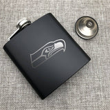 Seattle Seahawks NFL Wine Liquor Matte Pot Hip Flask