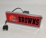 Cleveland Browns NFL Rectangular Hitch Cover LED Brake Light for Trailer