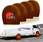 Cleveland Browns NFL Tire Covers Set of 4 or 2 for RV Wheel Trailer Camper Motorhome