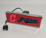 Cleveland Indians MLB Rectangular Hitch Cover LED Brake Light for Trailer