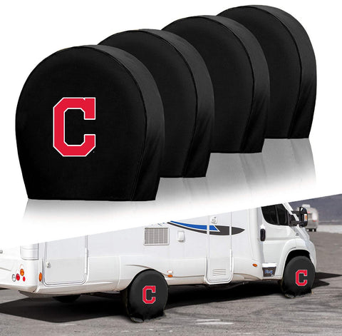 Cleveland Indians MLB Tire Covers Set of 4 or 2 for RV Wheel Trailer Camper Motorhome