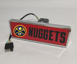 Denver Nuggets NBA Rectangular Hitch Cover LED Brake Light for Trailer