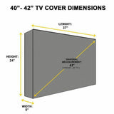 Albany Great Danes NCAA Outdoor TV Cover Heavy Duty