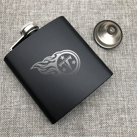 Tennessee Titans NFL Wine Liquor Matte Pot Hip Flask