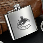 Vancouver Canucks NHL Wine Liquor Matte Pot Hip Flask