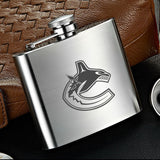 Vancouver Canucks NHL Wine Liquor Matte Pot Hip Flask