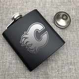 Calgary Flames NHL Wine Liquor Matte Pot Hip Flask