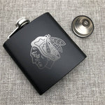 Chicago Blackhawks NHL Wine Liquor Matte Pot Hip Flask