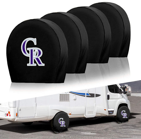 Colorado Rockies MLB Tire Covers Set of 4 or 2 for RV Wheel Trailer Camper Motorhome