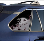 Anaheim Ducks NHL Rear Side Quarter Window Vinyl Decal Stickers Fits Toyota Rav4