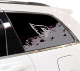 Arizona Cardinals NFL Rear Side Quarter Window Vinyl Decal Stickers Fits Jeep Grand