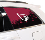 Arizona Cardinals NFL Rear Side Quarter Window Vinyl Decal Stickers Fits Jeep Grand