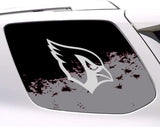 Arizona Cardinals NFL Rear Side Quarter Window Vinyl Decal Stickers Fits Toyota 4Runner