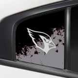 Arizona Cardinals NFL Rear Side Quarter Window Vinyl Decal Stickers Fits Dodge Charger