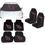 Arizona Cardinals NFL Car Front Windshield Cover Seat Cover Floor Mats