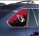 Arizona Cardinals NFL Rear Side Quarter Window Vinyl Decal Stickers Fits Toyota Rav4