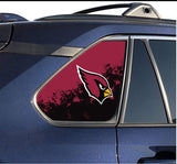 Arizona Cardinals NFL Rear Side Quarter Window Vinyl Decal Stickers Fits Toyota Rav4