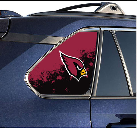 Arizona Cardinals NFL Rear Side Quarter Window Vinyl Decal Stickers Fits Toyota Rav4