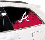 Atlanta Braves MLB Rear Side Quarter Window Vinyl Decal Stickers Fits Jeep Grand