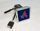 Atlanta Braves MLB Hitch Cover LED Brake Light for Trailer